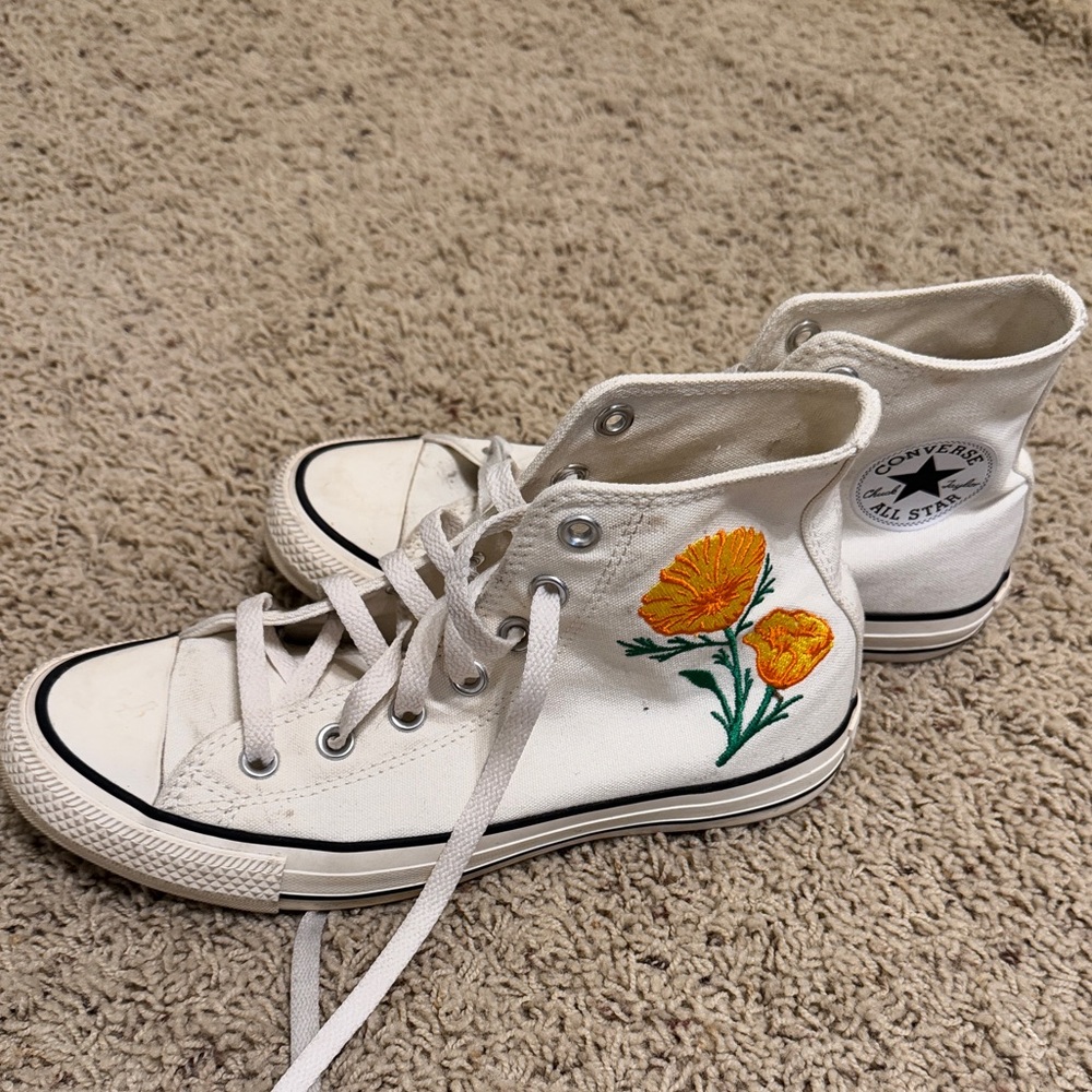 Converse marigold embro high tops
